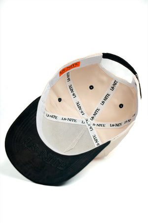 L8 HAT OFF WHITE AND BLACK L8