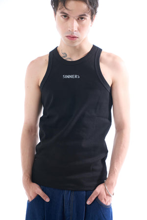 SINNERS BLACK MEN TANK TOP Sinners