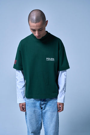 SINNERS POLIZIA GREEN DOUBLE SLEEVE Sinners