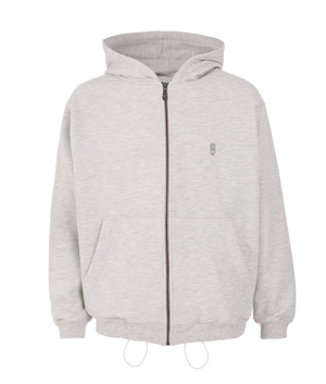 SINNERS MONOGRAM GRAY ZIPPER HOODIE Sinners