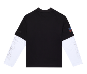 SINNERS POLIZIA BLACK/WHITE DOUBLE SLEEVE Sinners