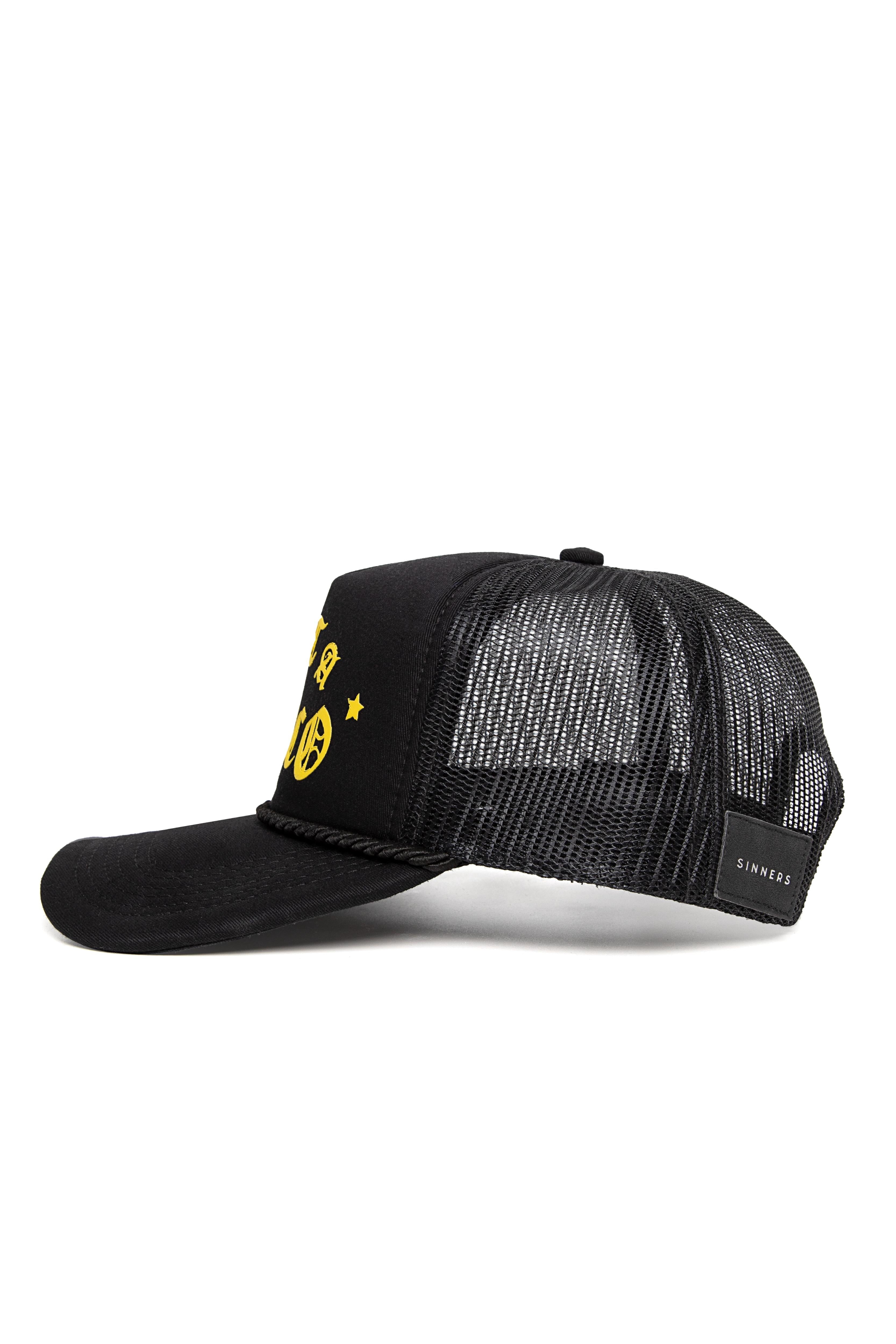 SINNERS NOT A NARCO™ BLACK/YELLOW CAP Sinners