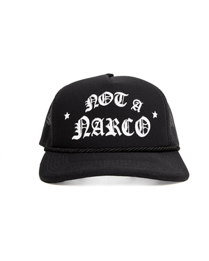 SINNERS NOT A NARCO™ BLACK/WHITE CAP Sinners