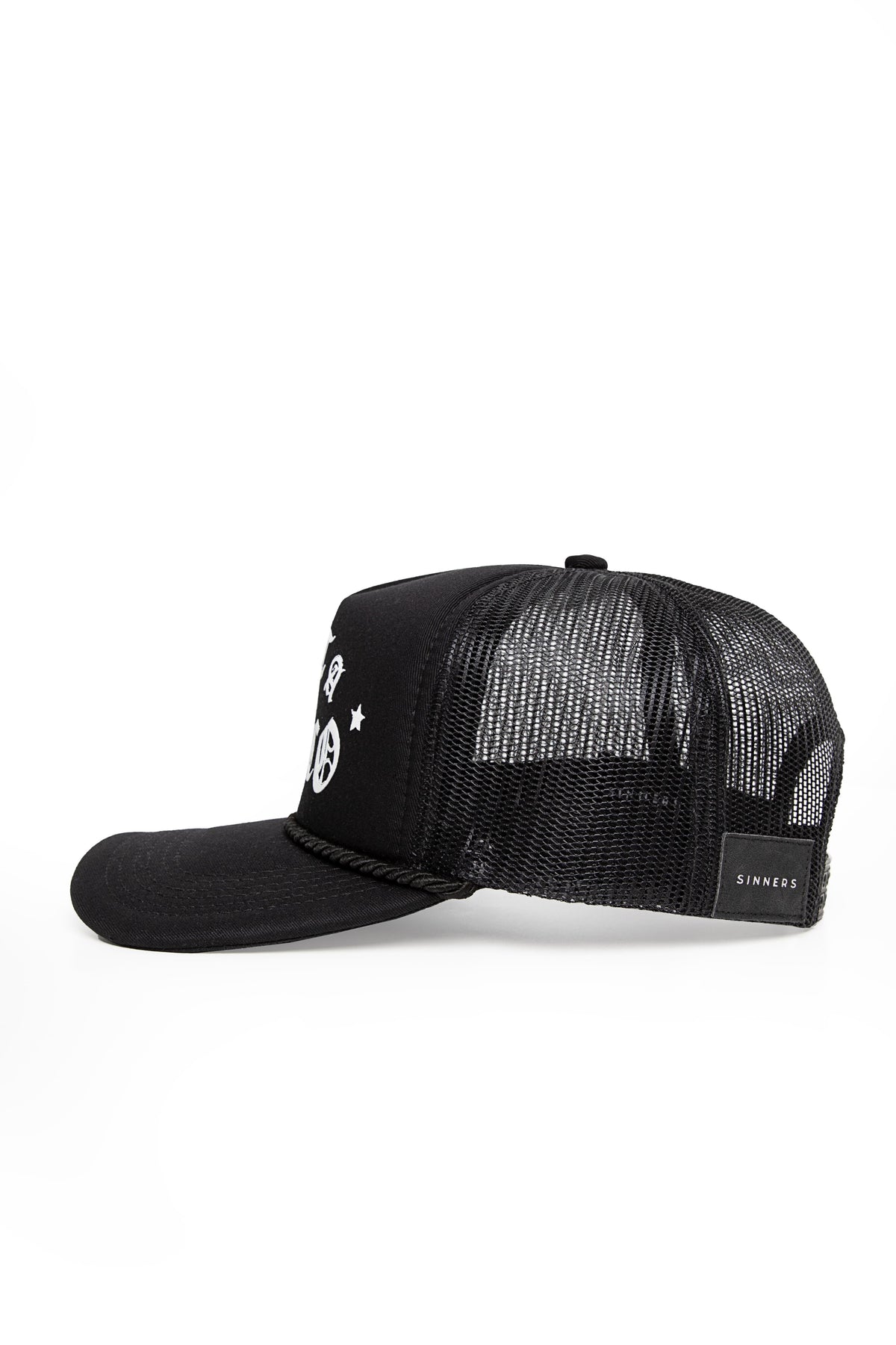 SINNERS NOT A NARCO™ BLACK/WHITE CAP Sinners