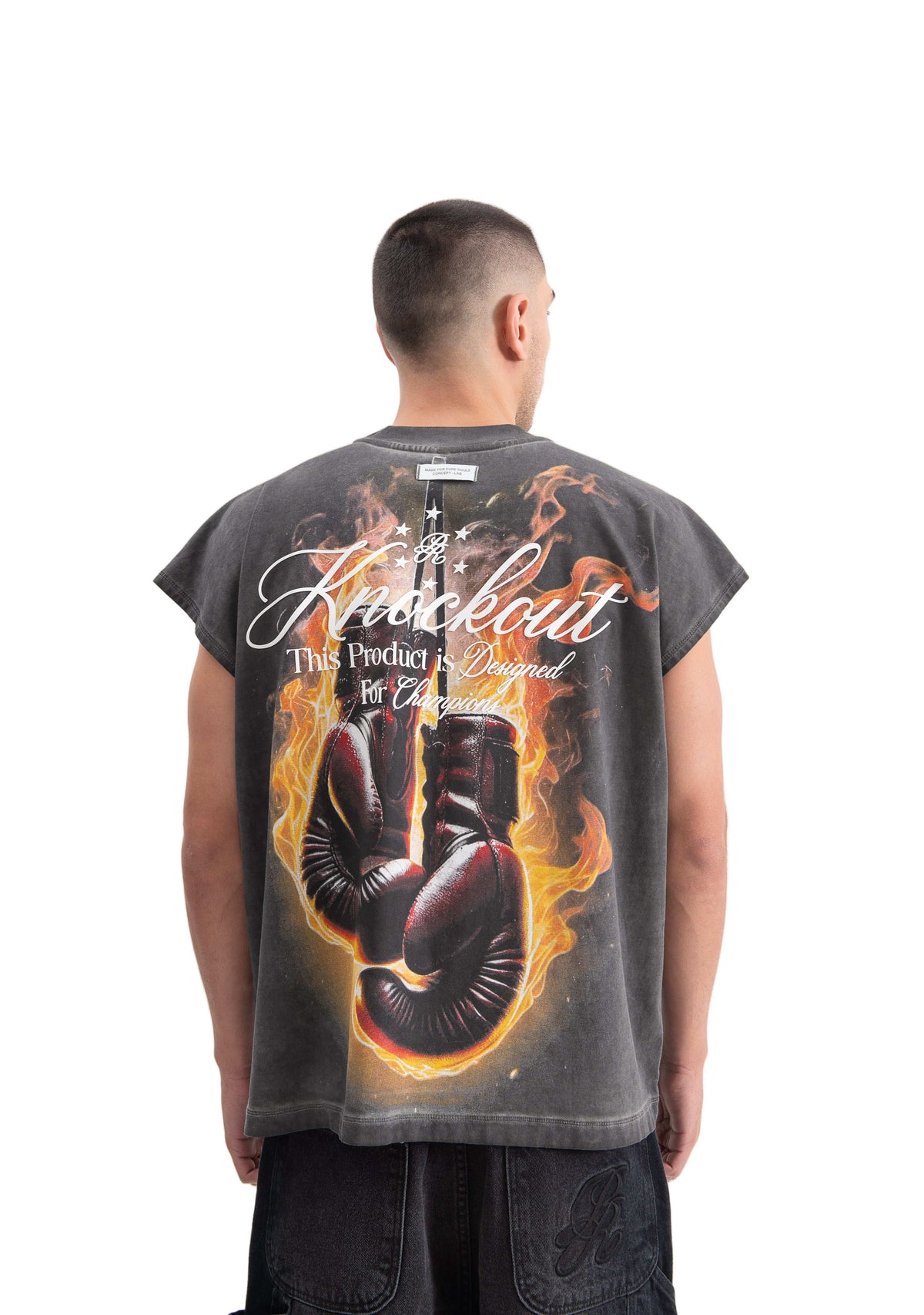 PURE Knockout Sleeveless Fire T-Shirt
