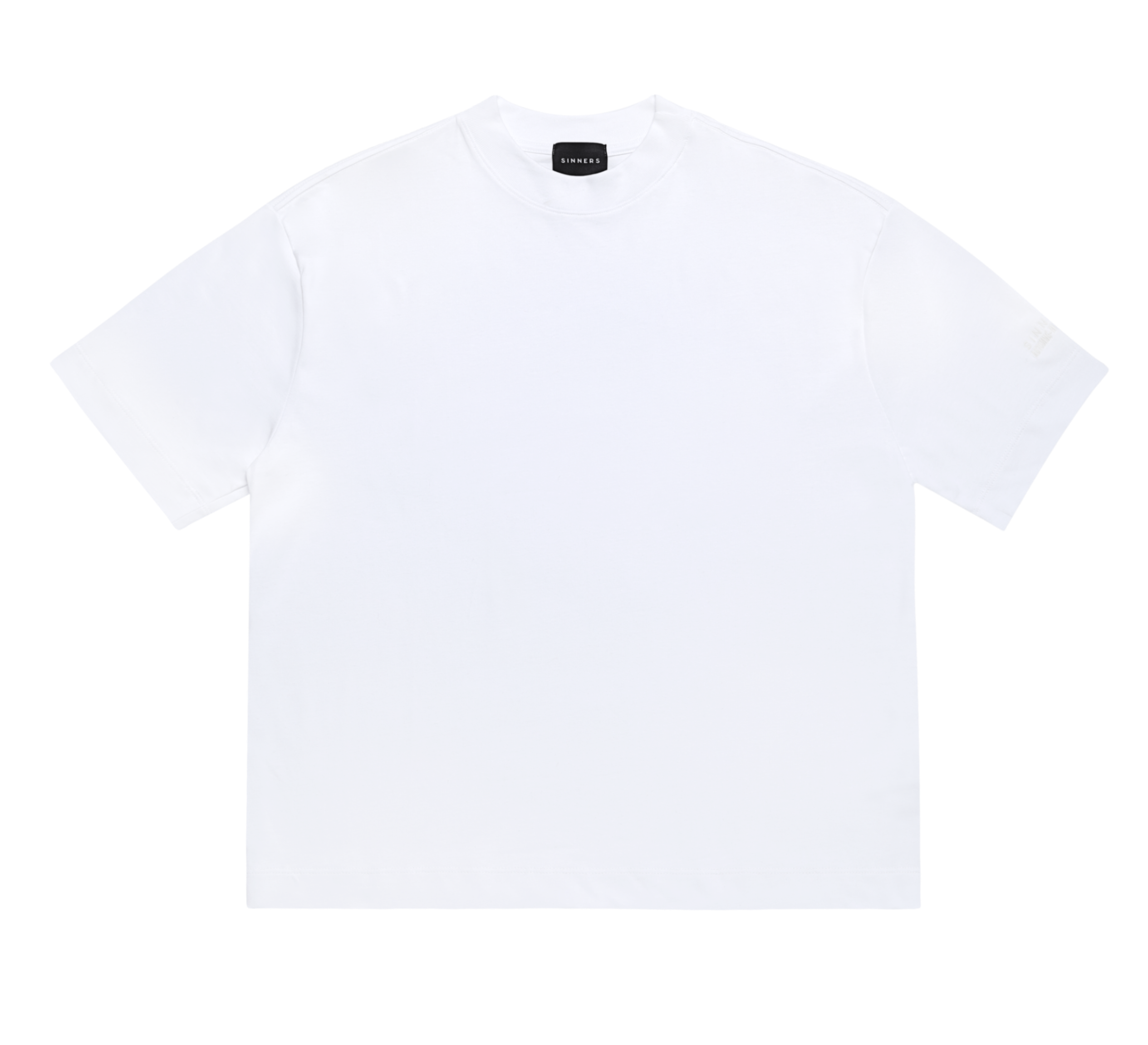 SINNERS RHINESTONE LOGO WHITE T-SHIRT Sinners