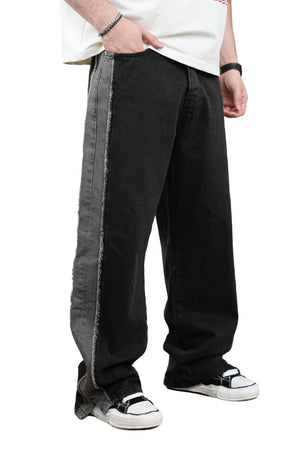 2Y C1190 Stripe Black Jeans 2Y
