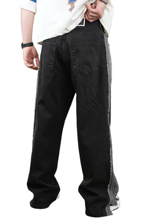 2Y C1190 Stripe Black Jeans 2Y