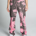 AJ04SK COLOR DYE STACKED JEANS PINK