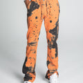 AJ04SK COLOR DYE STACKED JEANS ORANGE