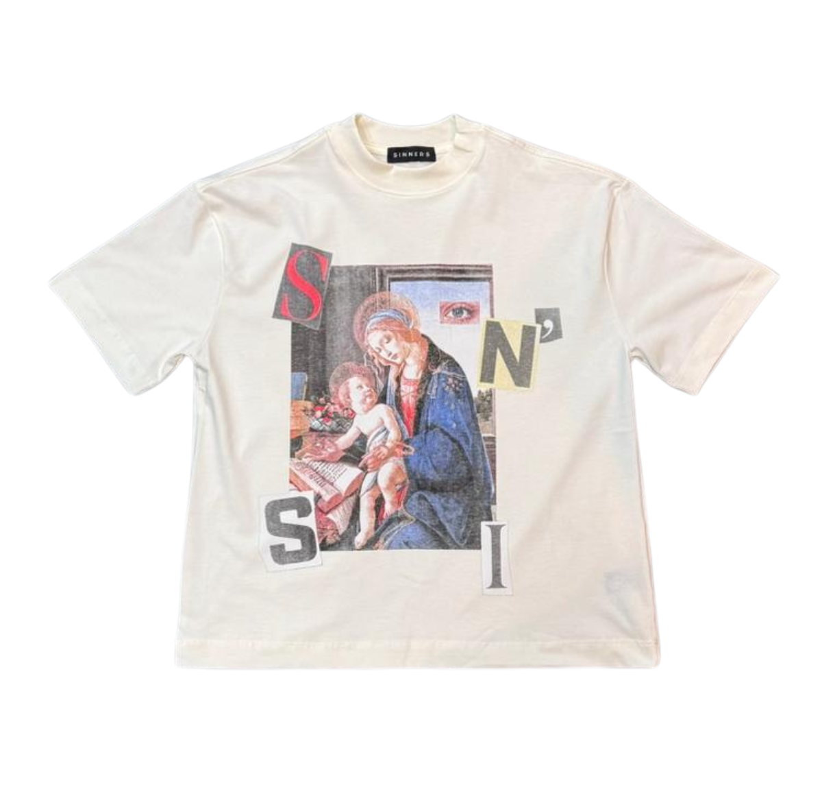 SINNERS SURREALISM CREME T-SHIRT Sinners