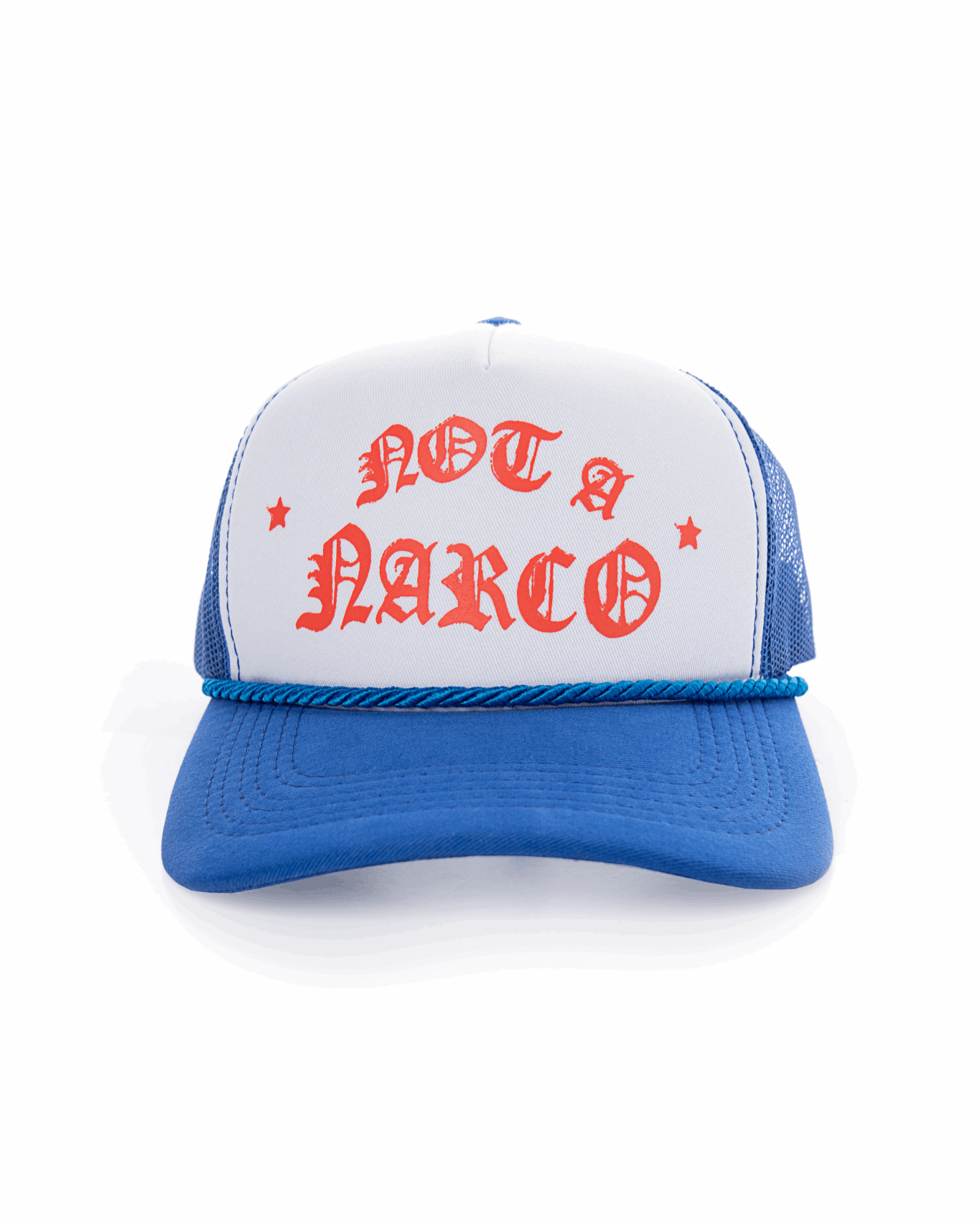 SINNERS NOT A NARCO™ BLUE/WHITE/RED CAP
