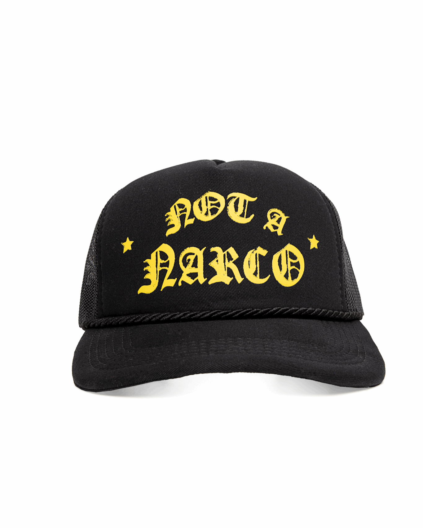 SINNERS NOT A NARCO™ BLACK/YELLOW CAP