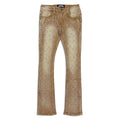 Vicious Denim Men's Stacked Embellished Jeans - brown Vicious Denim
