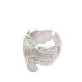 A sterling silver ring shaped like a spread eagle, photographed on a clean white background with a price overlay of $268 below.
