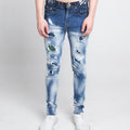 A404 CASUAL FADED WASH SKINNY JEANS