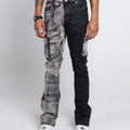 AJ33SK-2 BLACK LACE STACKED JEANS