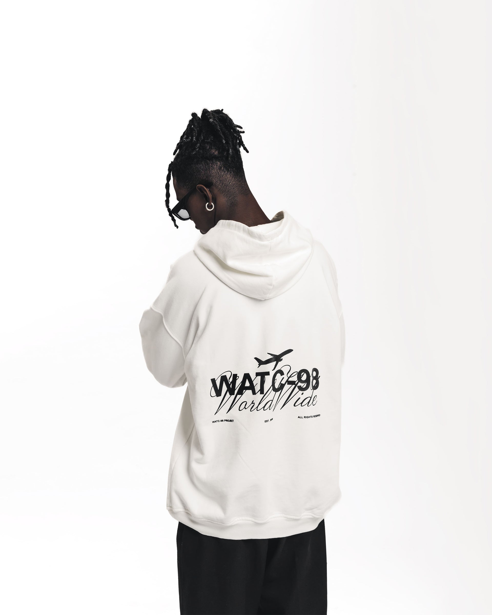 WATC-98 White Hoodie WATC-98