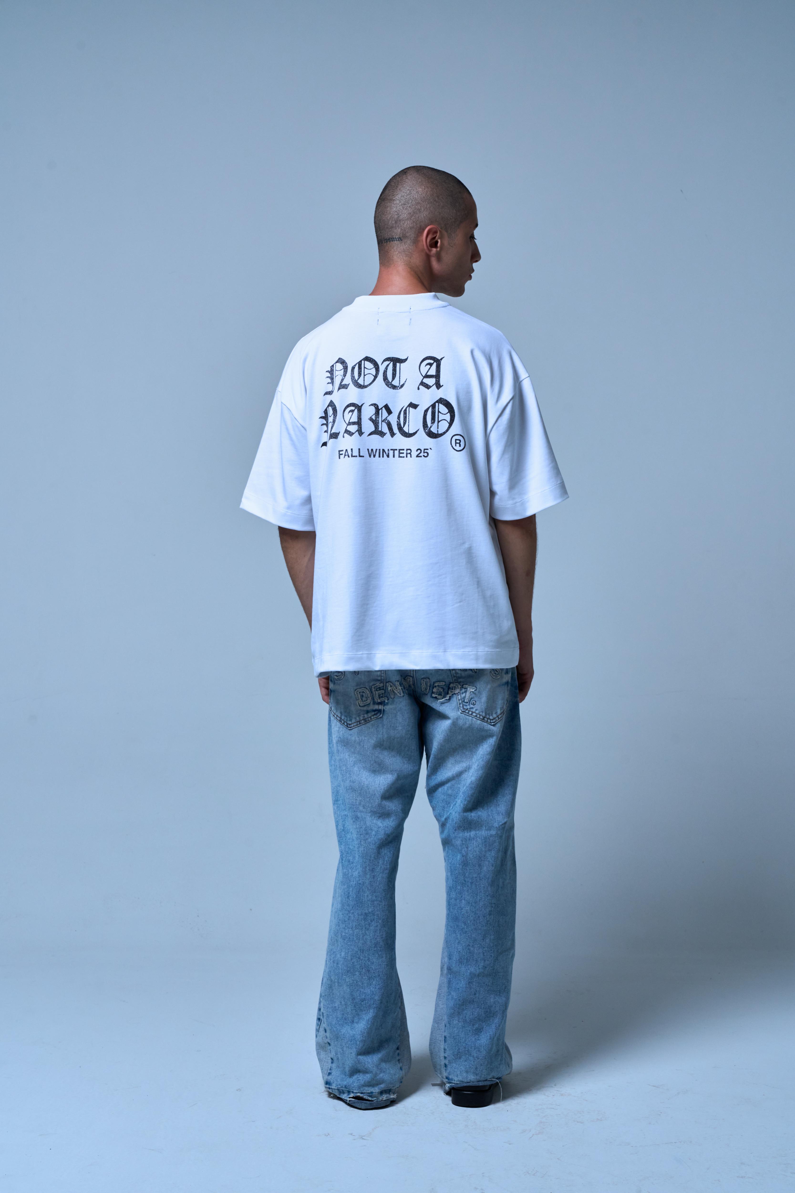 NOT A NARCO FW25 WHITE T-SHIRT Sinners