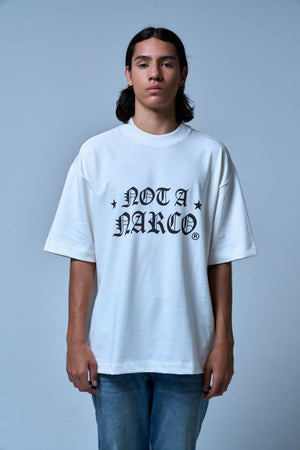 SINNER NOT A NARCO STAR CREME T-SHIRT Sinners