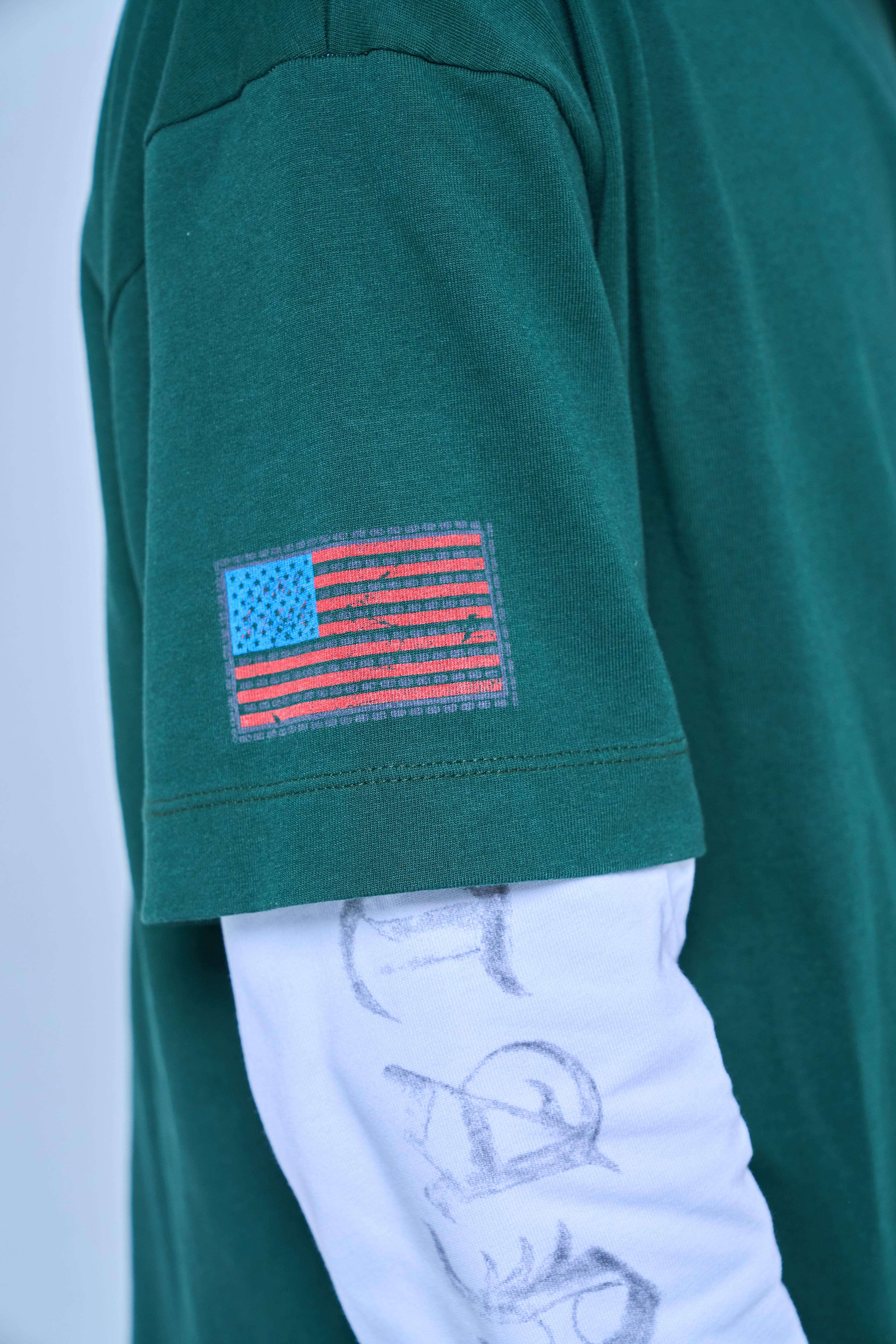 SINNERS POLIZIA GREEN DOUBLE SLEEVE Sinners