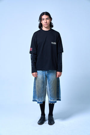 SINNERS POLIZIA BLACK DOUBLE SLEEVE Sinners