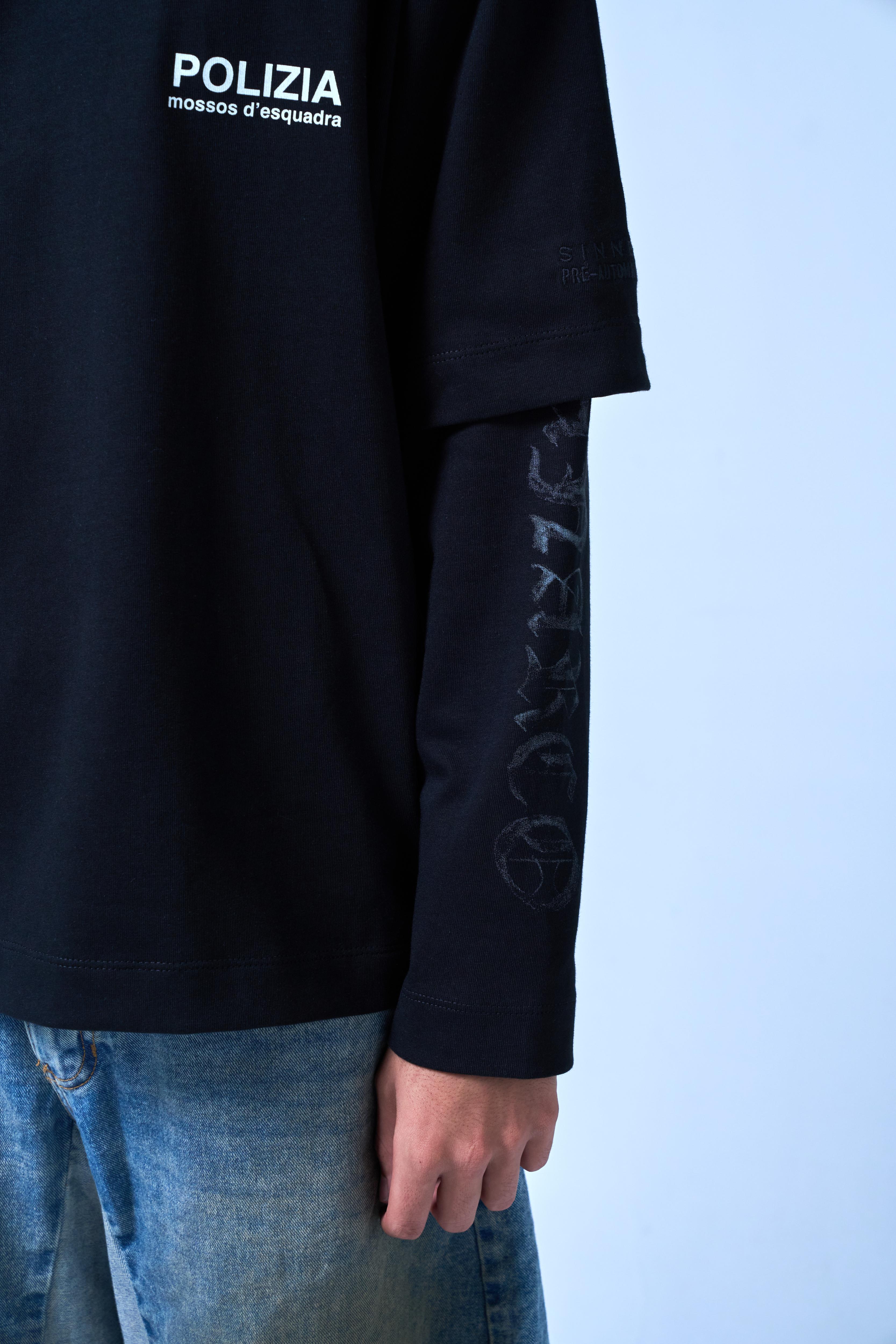 SINNERS POLIZIA BLACK DOUBLE SLEEVE Sinners