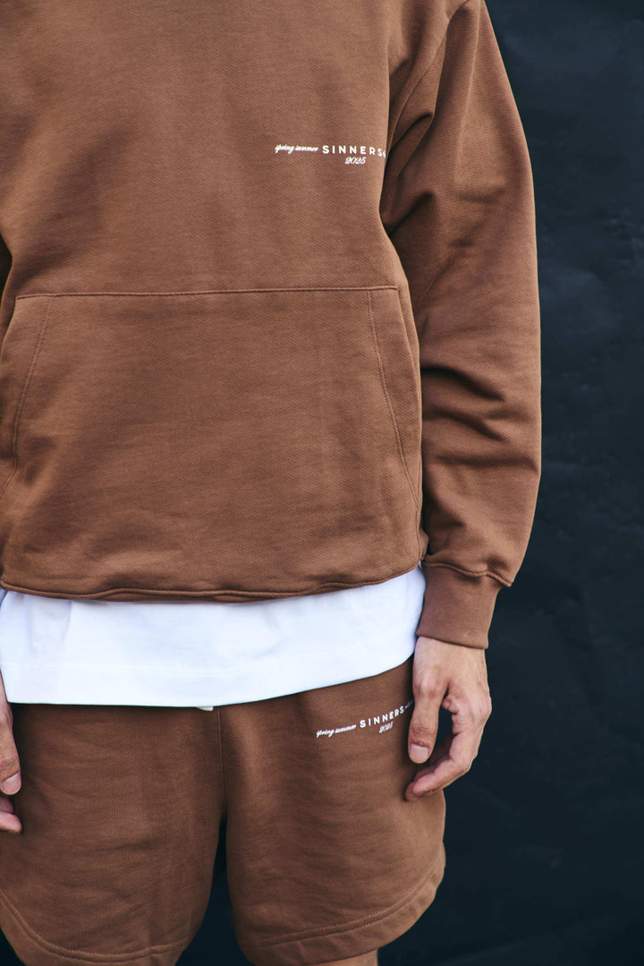 SINNERS GARMENTS TAUPE SHORTS