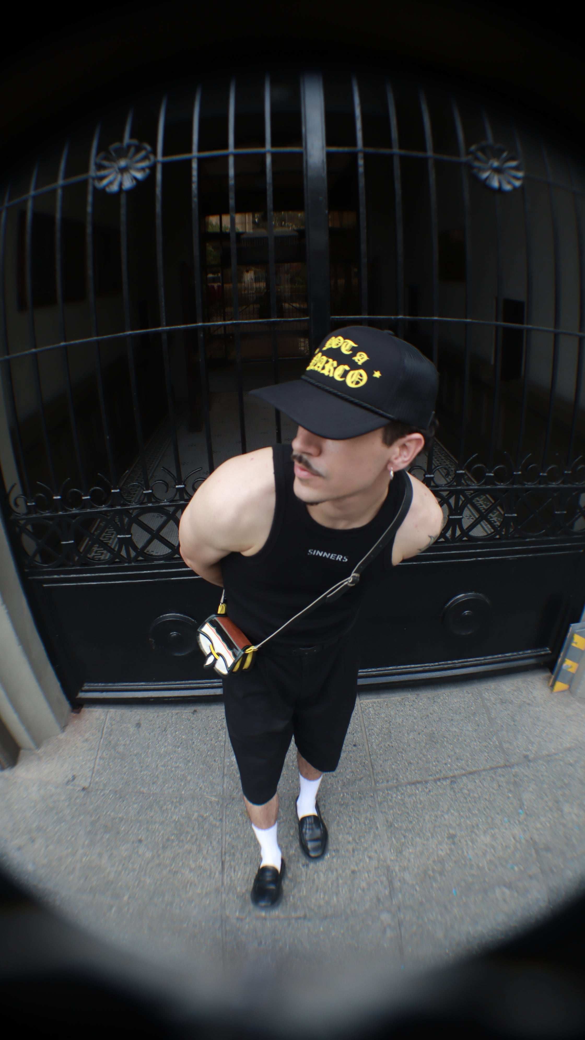 SINNERS NOT A NARCO™ BLACK/YELLOW CAP