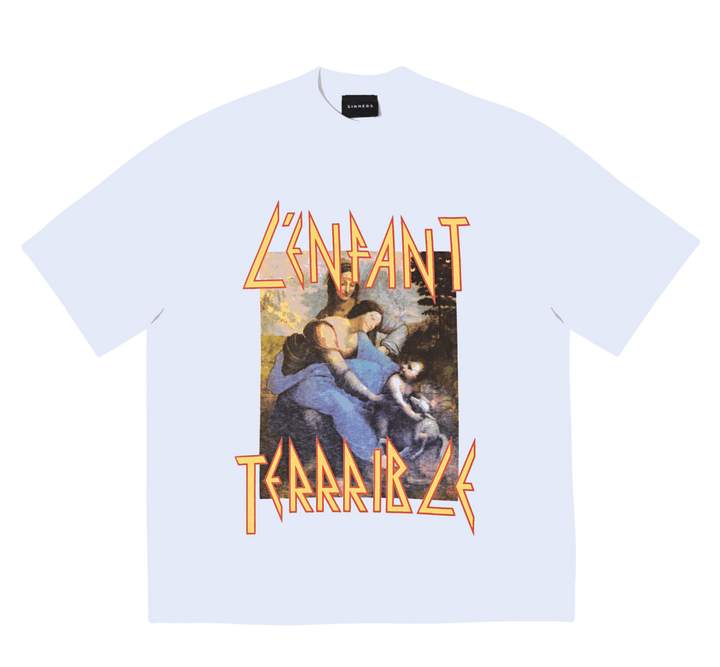 SINNERS L'ENFANT TERRIBLE WHITE T-SHIRT