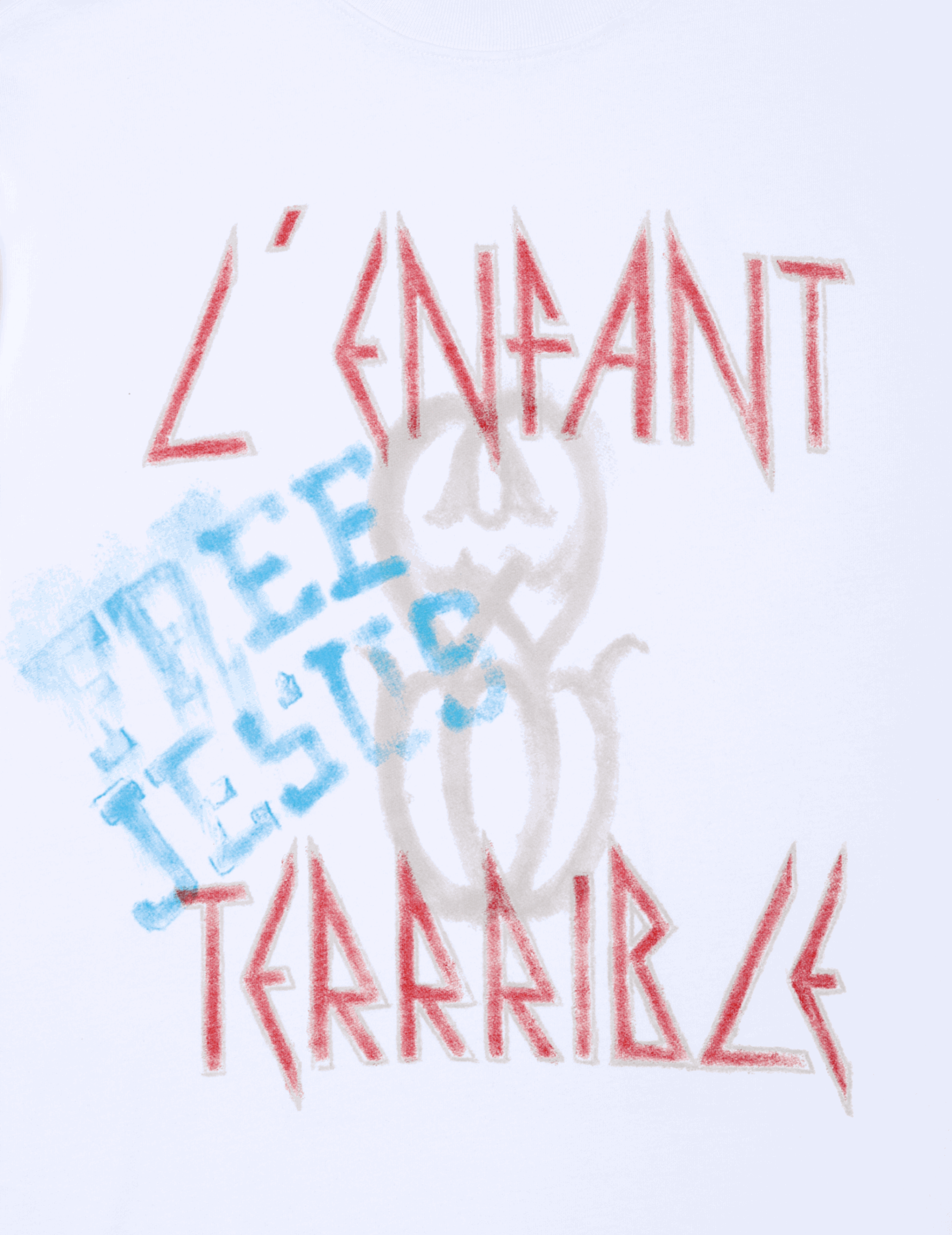 SINNERS L'ENFANT MONOGRAM WHITE T-SHIRT