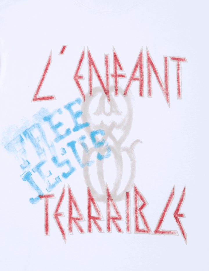 SINNERS L'ENFANT MONOGRAM WHITE T-SHIRT