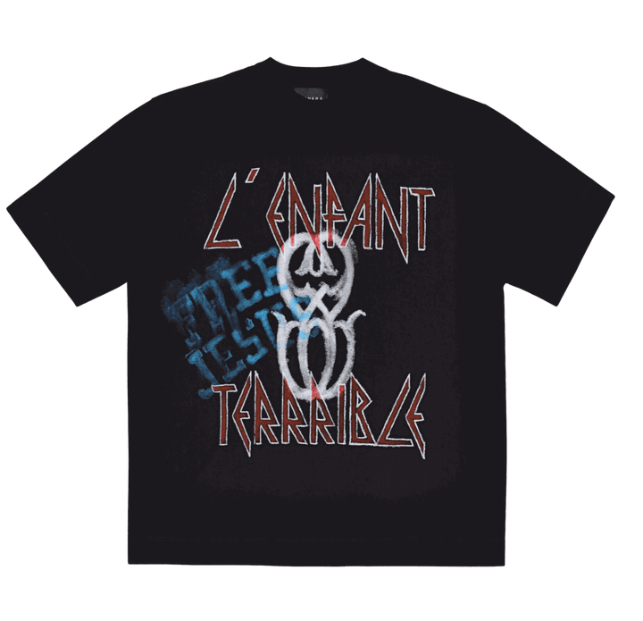 SINNERS L'ENFANT MONOGRAM BLACK T-SHIRT