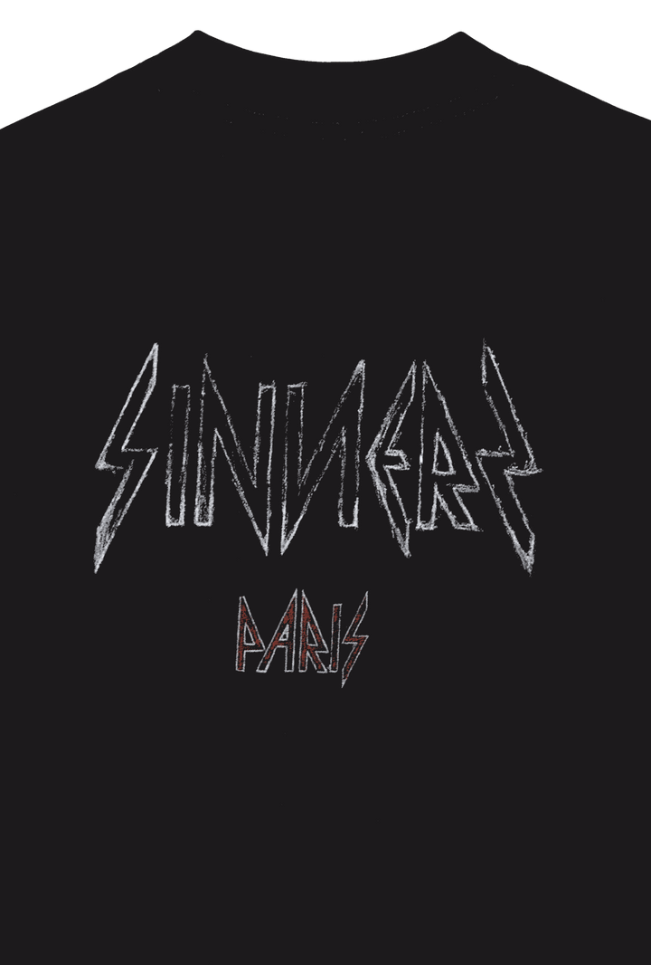 SINNERS L'ENFANT MONOGRAM BLACK T-SHIRT