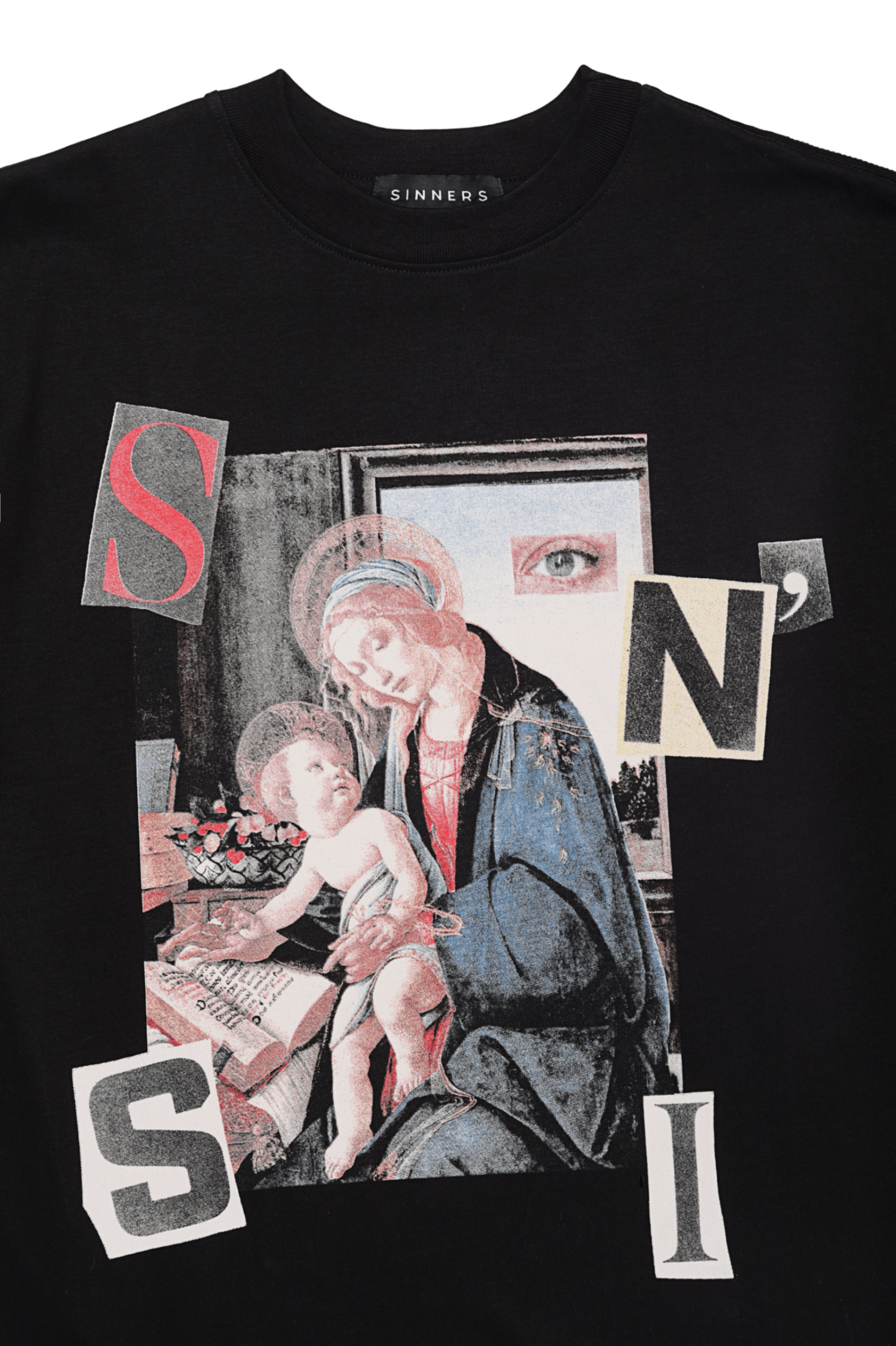 SINNERS SURREALISM BLACK T-SHIRT Sinners