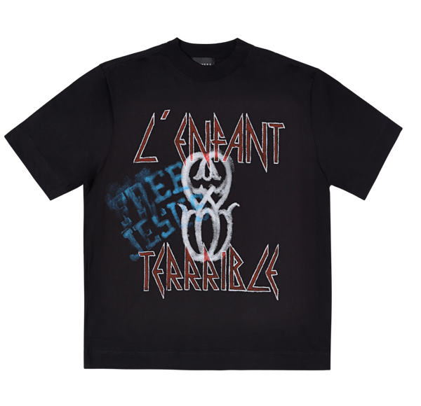 SINNERS L'ENFANT MONOGRAM BLACK T-SHIRT