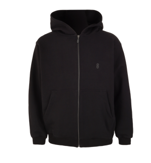 SINNERS MONOGRAM BLACK ZIPPER HOODIE Sinners