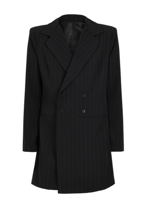 SINNERS BLACK TAILORED DIPLOMATIC BLAZER Sinners