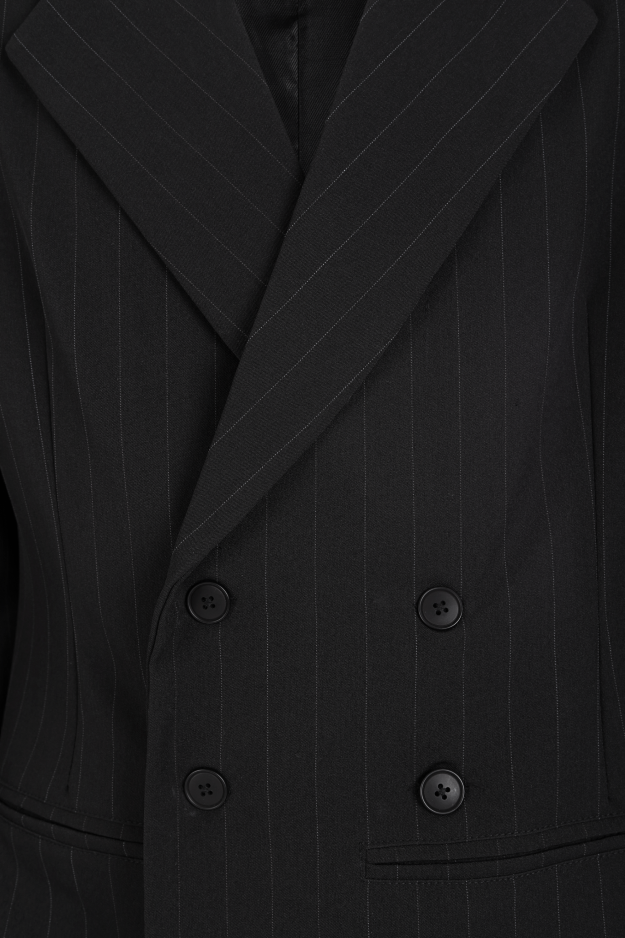 SINNERS BLACK TAILORED DIPLOMATIC BLAZER Sinners
