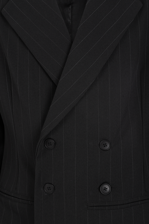 SINNERS BLACK TAILORED DIPLOMATIC BLAZER Sinners
