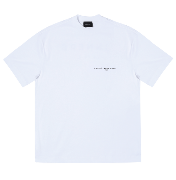 SINNERS GARMENTS WHITE T-SHIRT