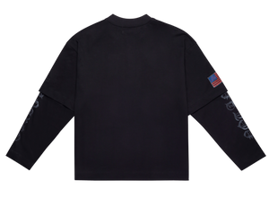 SINNERS POLIZIA BLACK DOUBLE SLEEVE Sinners