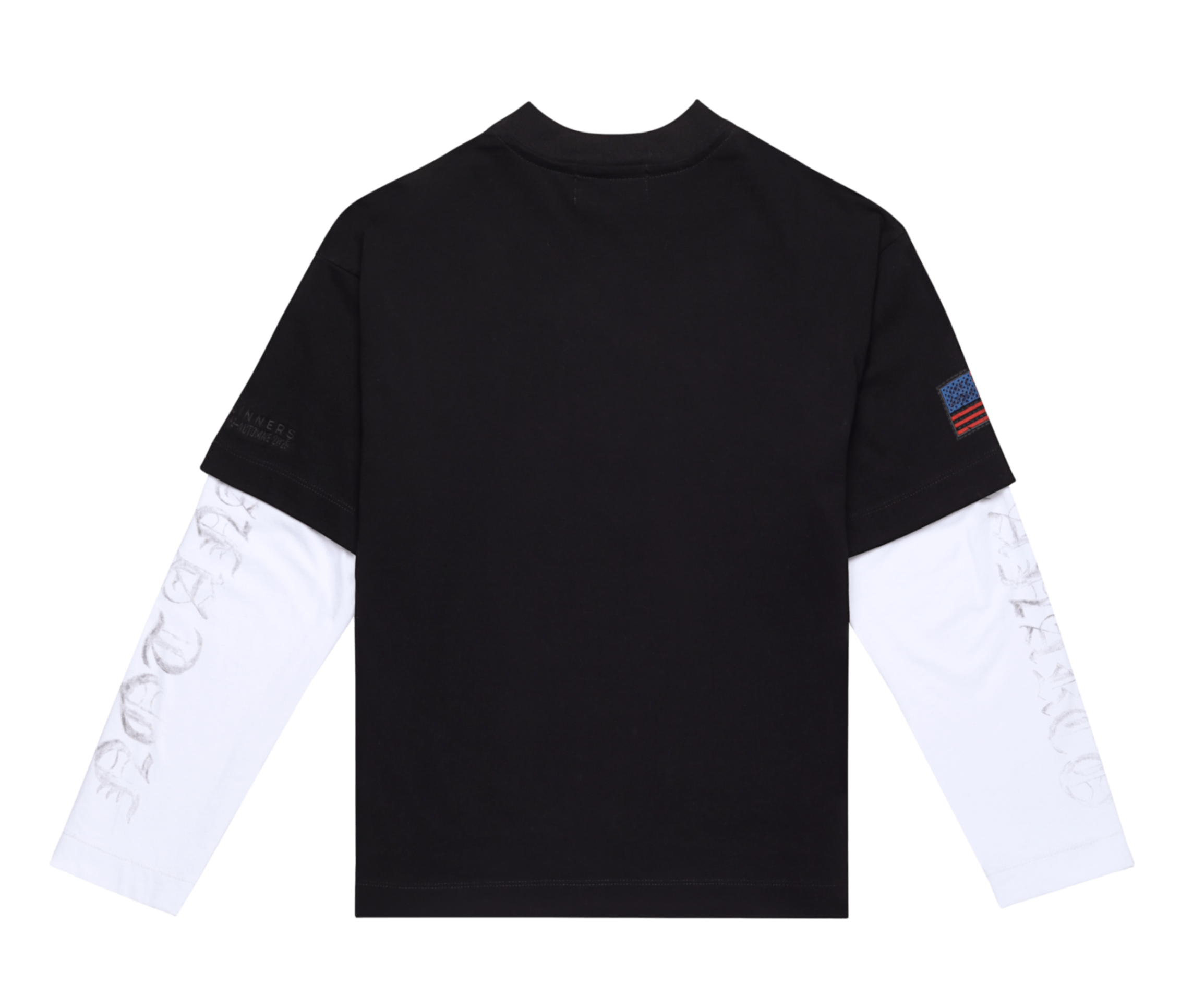 SINNERS POLIZIA BLACK/WHITE DOUBLE SLEEVE Sinners