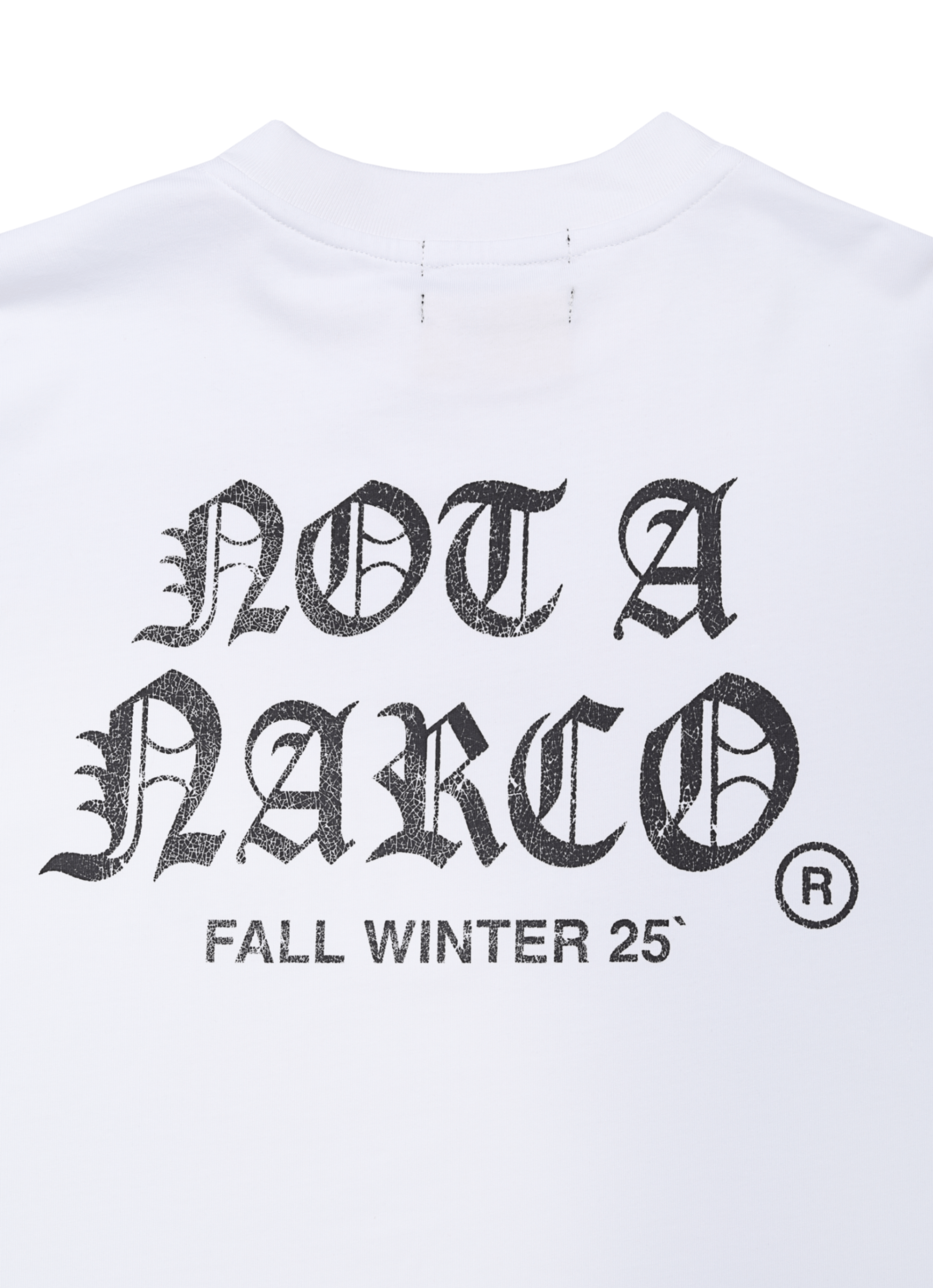 NOT A NARCO FW25 WHITE T-SHIRT Sinners