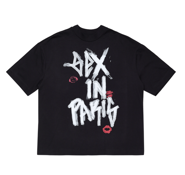 Sinners SEX IN PARIS BLACK T-SHIRT