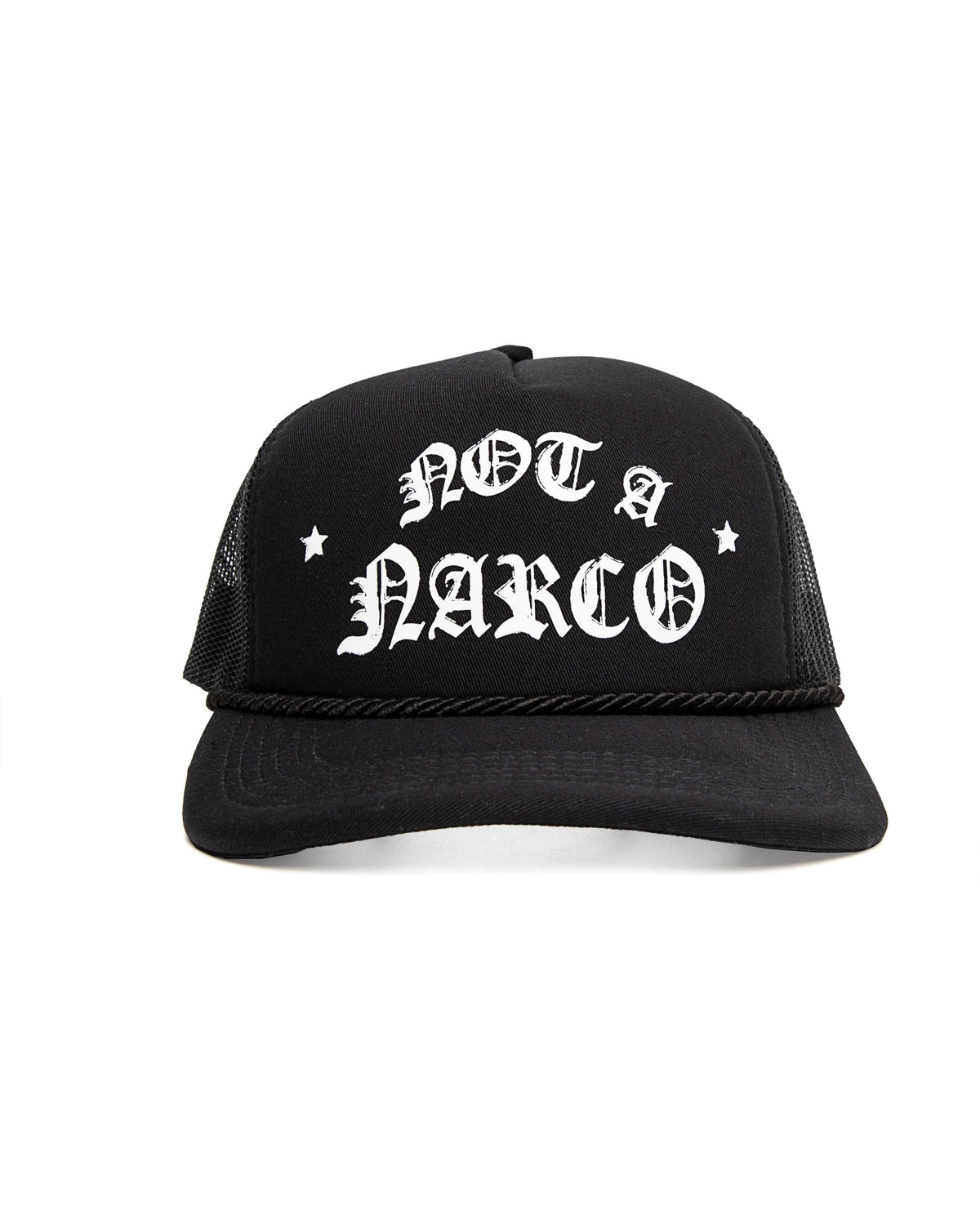 SINNERS NOT A NARCO™ BLACK/WHITE CAP Sinners