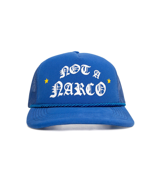 Sinners NOT A NARCO™ BLUE/YELLOW CAP