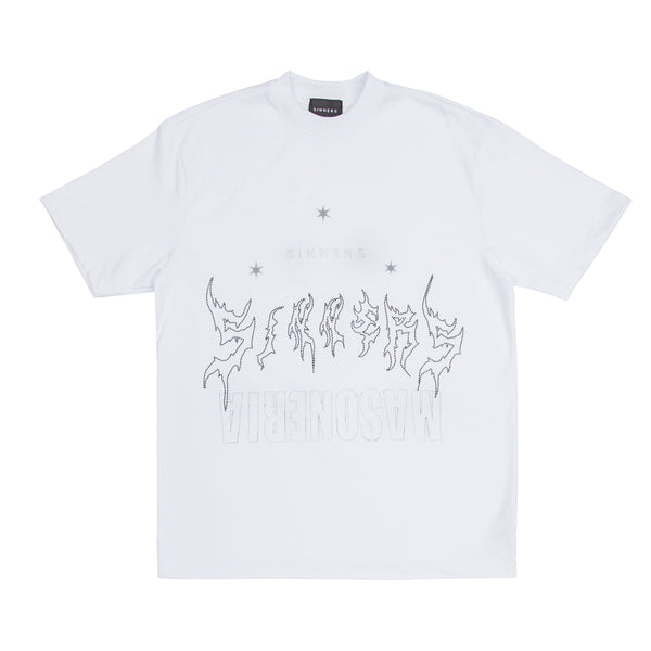 Sinners LES FRANCS-MAÇONS WHITE T-SHIRT