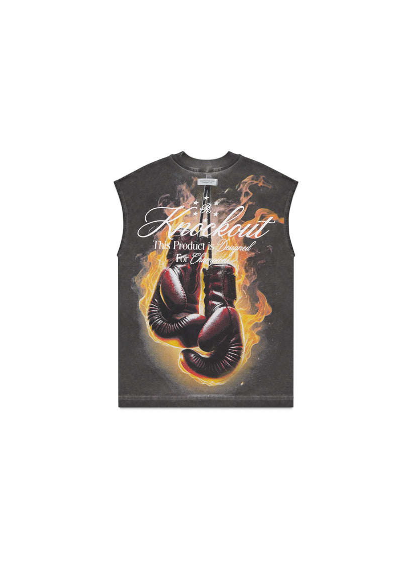 PURE Knockout Sleeveless Fire T-Shirt PURE