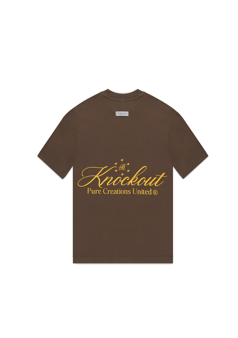 PURE Knockout Brown Yellow T-Shirt PURE